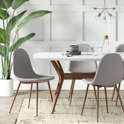 4pk Copley Upholstered Dining Chair Light Gray - Project 62™