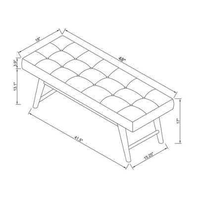Copan Mid Century Bench Beige - Project 62™ - Image 6