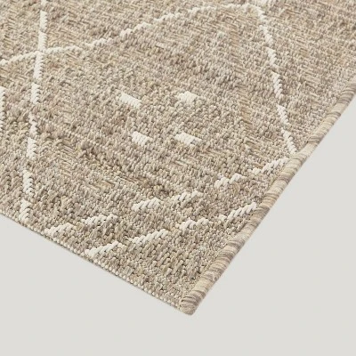 Small Diamond Outdoor Rug Taupe - Project 62™ - Image 3