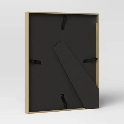 10.4" X 12.4" Matted To 8" X 10" Thin Metal Tabletop Frame Brass - Project 62™ - Image 3