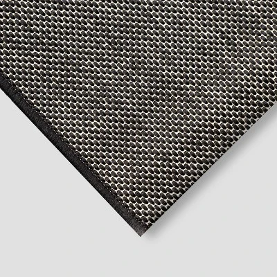 7' X 10' Modern Sun Outdoor Rug Black - Project 62™