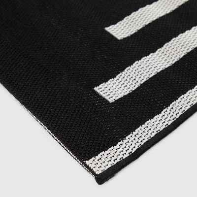 Geo Grace Indoor/Outdoor Rug - Black/White - Project 62™ - Image 3