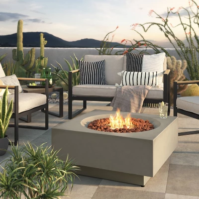 Pipestone LP Square Fire Pit - Gray - Project 62™