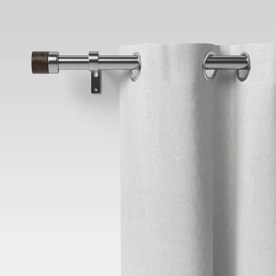 Walnut Wood Cap Curtain Rod - Project 62™ - Image 2