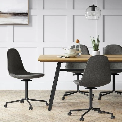 Copley Swivel Office Chair With Casters Dark Gray - Project 62™