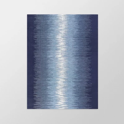 Indigo Ombre Outdoor Rug Blue - Project 62™ - Image 5