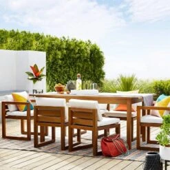 Kaufmann 2pk Wood Patio Arm Chairs - Natural - Project 62â„¢