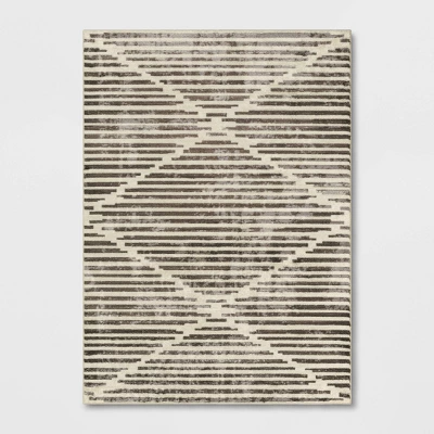 Kirk X Modern Striped Rug Black/White - Project 62™ - Image 4