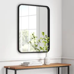 24" X 30" Rectangular Decorative Wall Mirror With Rounded Corners - Project 62â„¢