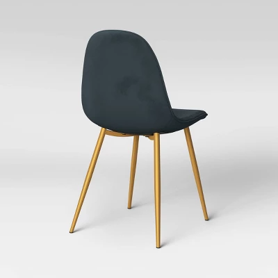 Copley Velvet Dining Chair With Brass Leg - Project 62 - Image 4