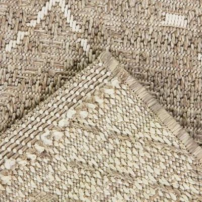 Small Diamond Outdoor Rug Taupe - Project 62™ - Image 2
