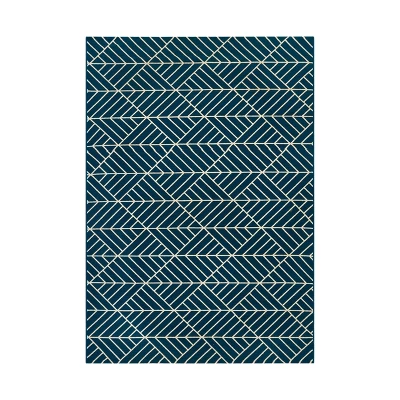 Zig Zag Geo Outdoor Rug Teal - Project 62™ - Image 5