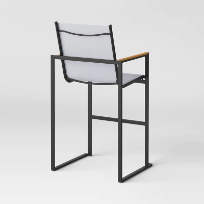 Henning 2pk Bar Height Patio Chairs - White - Project 62™ - Image 3