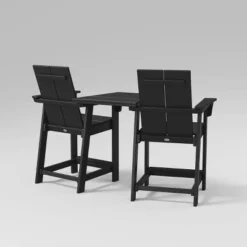Moore 3pc POLYWOOD Patio Counter Chair Set With Connecting Table - Project 62â„¢