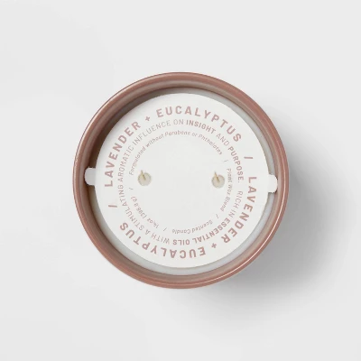 14oz Matte Ceramic Candle Lavender & Eucalyptus Lavender - Project 62™ - Image 3
