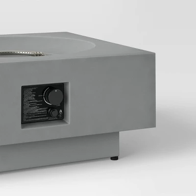 Pipestone LP Square Fire Pit - Gray - Project 62™ - Image 2