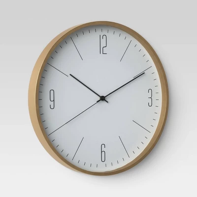 20" Brushed Brass Wall Clock - Project 62™ - Image 2