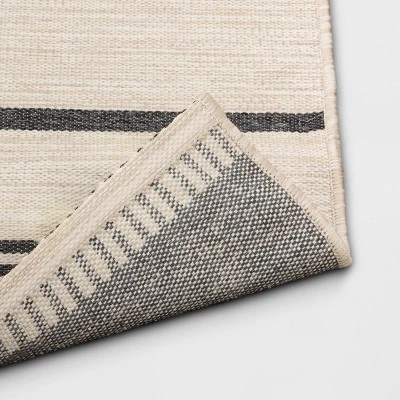 5' X 7' Outdoor Rug Multitier Bars Gray/Cream - Project 62™ - Image 2