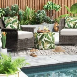 Grace Geometric Indoor/Outdoor Rug Black/White - Project 62â„¢