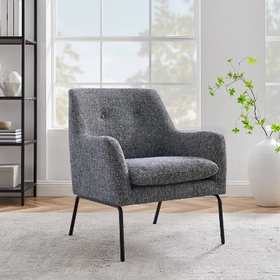 Glenn Mid-Century Modern Accent Chair Blue/White - Project 62™ - Image 8