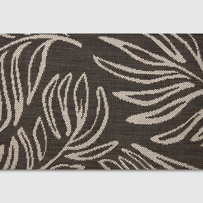 9' X 12' Leaves Outdoor Rug Black - Project 62™ - Image 2