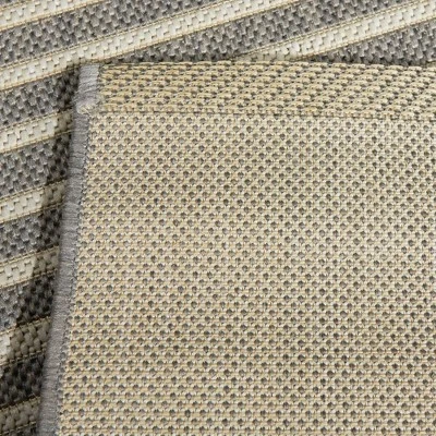 7' X 10' Plaid Outdoor Rug Gray - Project 62™ - Image 3