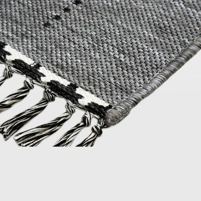 5' X 7' Linden Stripe Outdoor Rug Gray - Project 62™