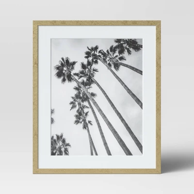 10.4" X 12.4" Matted To 8" X 10" Thin Metal Tabletop Frame Brass - Project 62™ - Image 2