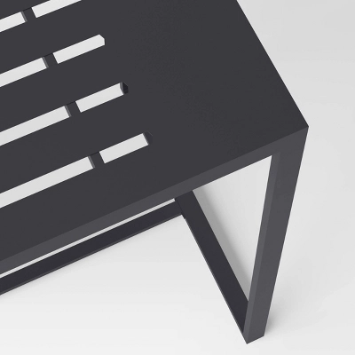 Henning Bar Height Rectangle Patio Table - Black - Project 62™ - Image 2