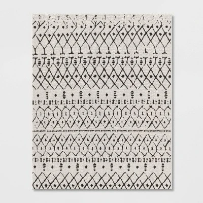 Grace Geometric Indoor/Outdoor Rug Black/White - Project 62™ - Image 6
