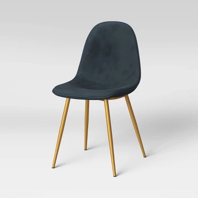 Copley Velvet Dining Chair With Brass Leg - Project 62 - Image 3