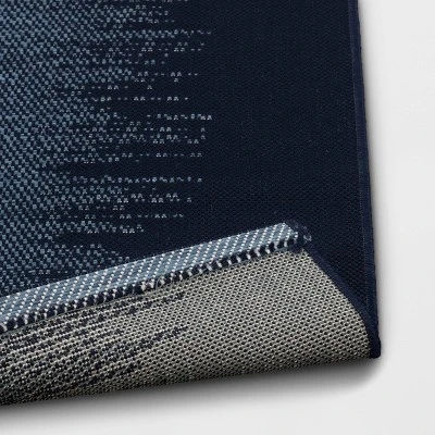 Indigo Ombre Outdoor Rug Blue - Project 62™ - Image 3